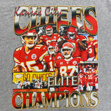 Kansas City Chiefs Vintage ELITE "Champions" Grey Tee (Unisex) 1.0